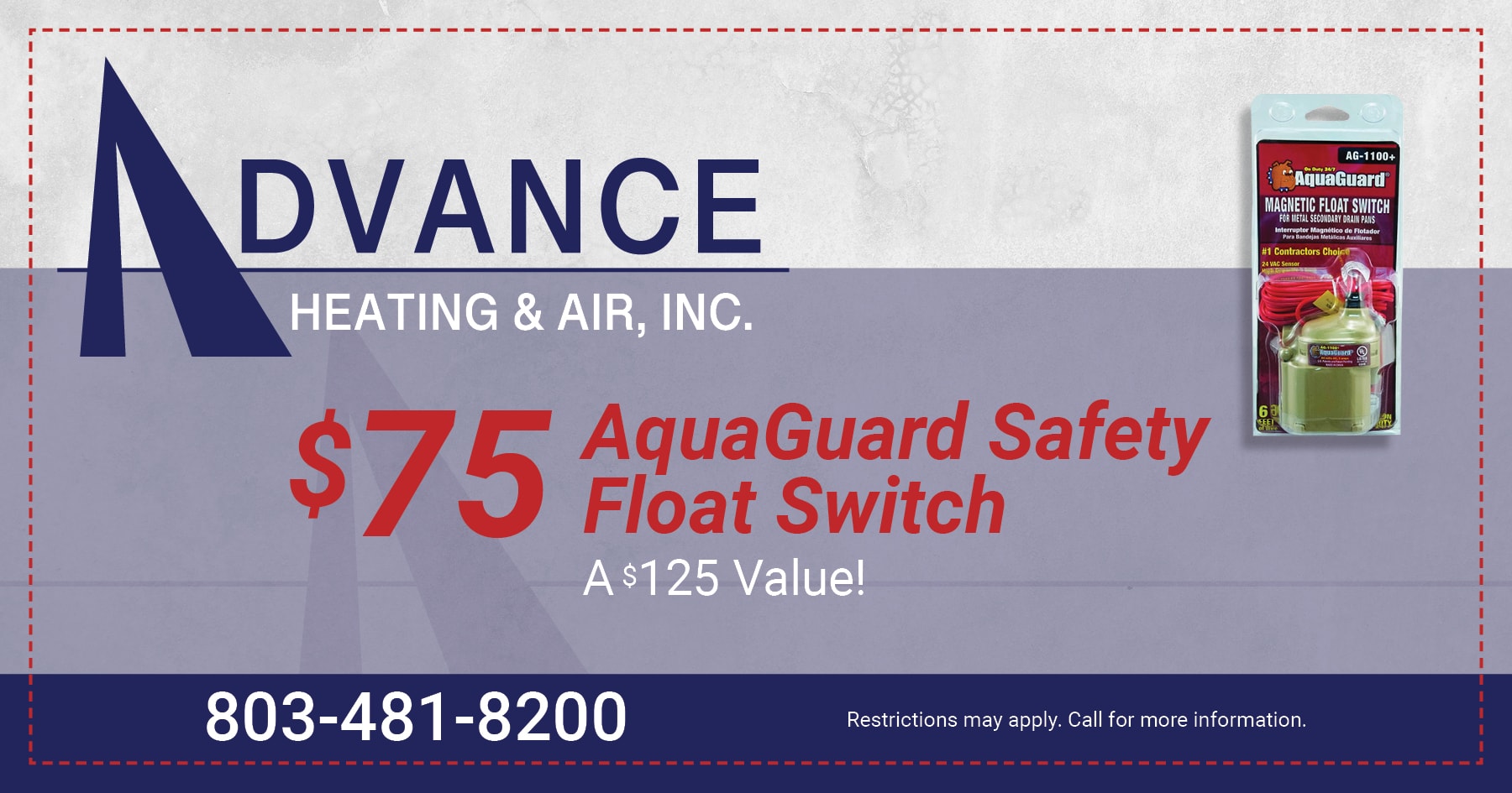  AquaGuard safety float switch, 5 value!